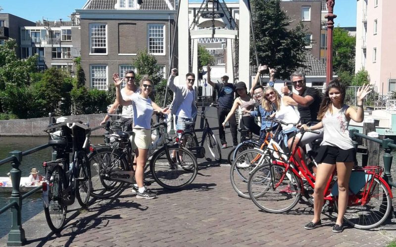 Morning Bike Tour Amsterdam Three Herring Bridge